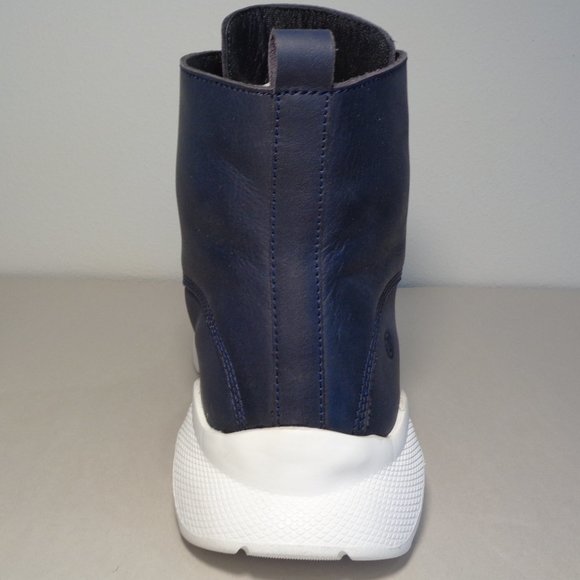 Dingo Size 10 M BLACK TOP Navy Leather Lace Boots New Men\'s Shoes main image 7